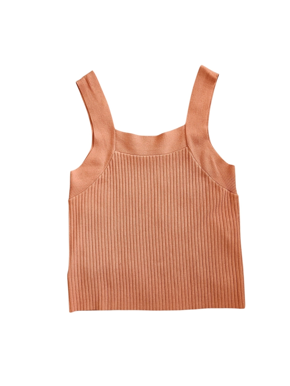 Ribbed Square-Neck Tank